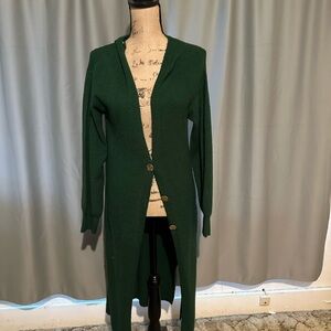Elegant Green Women's Sweater Cardigan